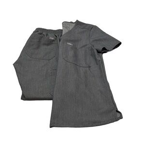 Figs Technical Collection Scrubs Set, Size XS/XSP, Graphite Gray